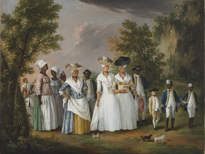 Free Women of Color with Their Children and Servants in a Landscape by Agostino Brunias